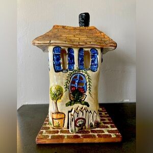 Blue Sky Clayworks Welcome Home Cottage Tea light Candle Holder Heather Goldminc